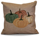 Paper Mache Pumpkins Geometric Print Pillow, Taupe, 16"x16"