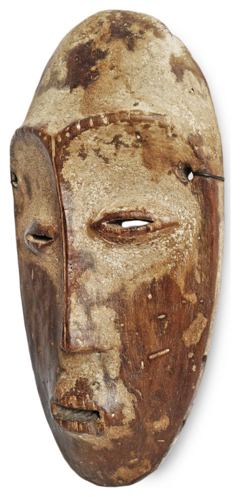 Consigned Vintage Lega Rustic Wood Mask