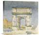 "Rome, Arch of Titus" Canvas Giclee by Charles Rennie Mackintosh, 22"x22"