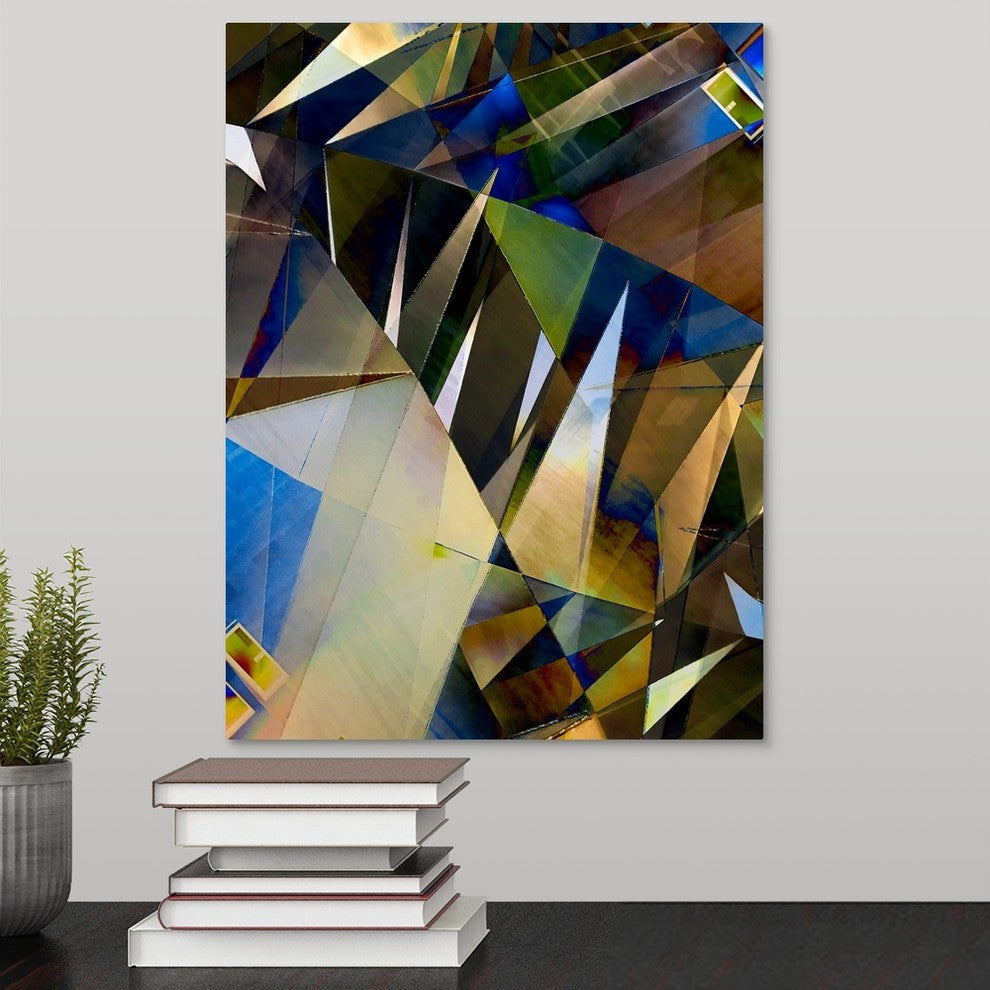 "Azurian" Wrapped Canvas Art Print, 12"x16"x1.5"