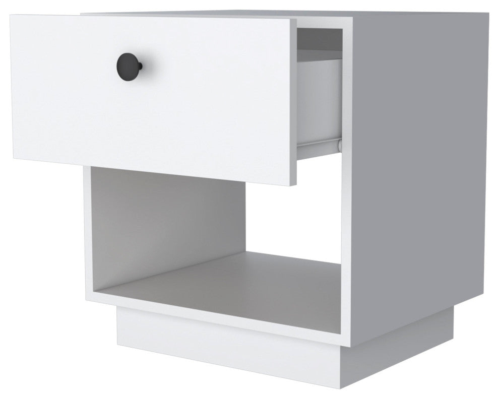 Sumter 1-Drawer Nightstand, White