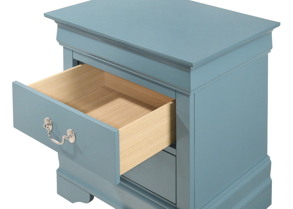 Louisphillipe Nightstand, Teal