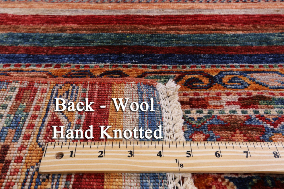 2' 8" X 9' 10" Khorjin Super Kazak Handmade Runner Rug Q7491