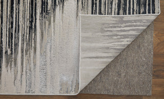 Orin Modern Diamond, Black/Silver/Taupe, 5'x8' Area Rug