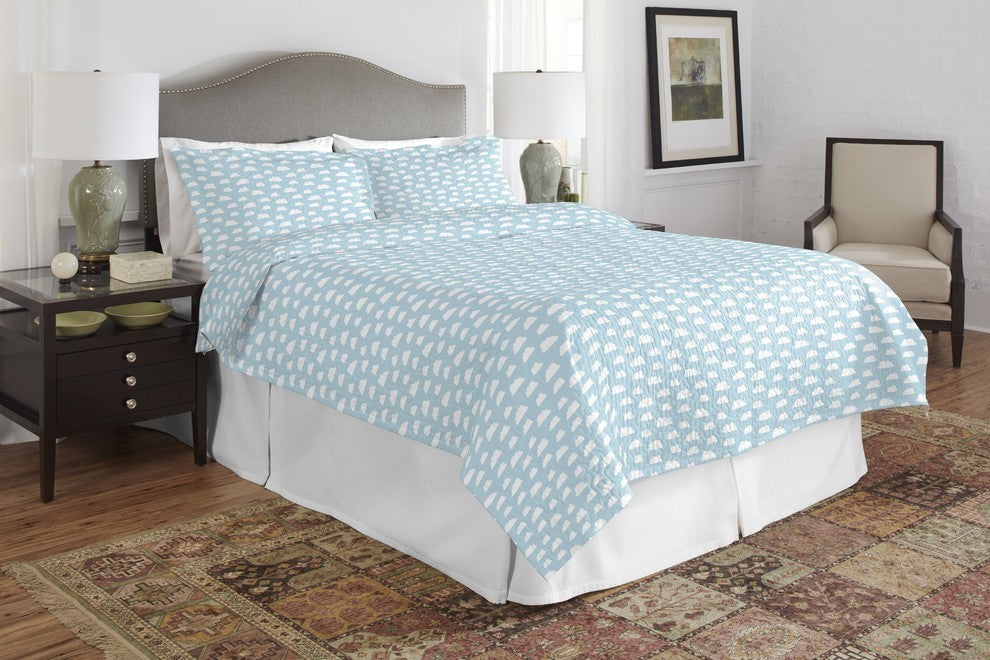 Pointehaven 200 TC Printed Quilt Set