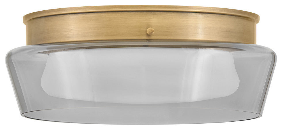 Fredrick Ramond Demi Medium Flush Mount, Heritage Brass