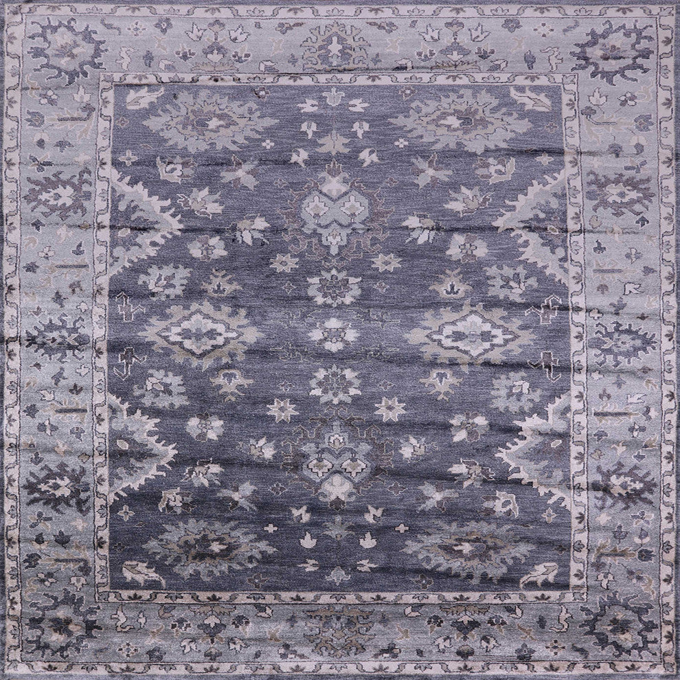 Ahgly Company Indoor Square Mid-Century Modern Area Rugs, 6' Square