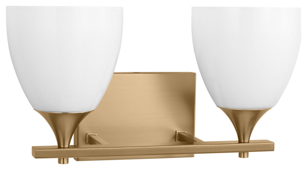Toffino 2 Light Bath, Satin Brass