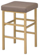 26" Gold Backless Stool, Camel
