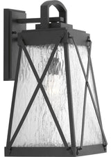 Creighton 1-Light Large Wall Lantern, Black