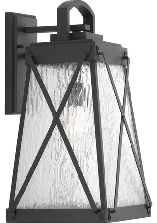 Creighton 1-Light Large Wall Lantern, Black