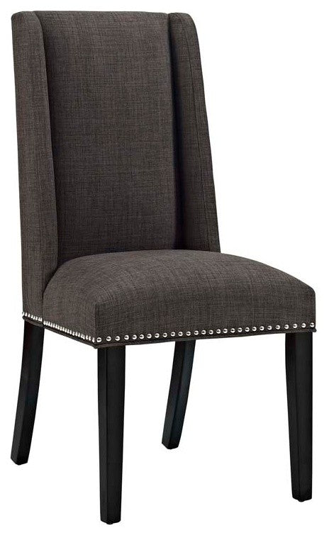 Brown Baron Fabric Dining Chair