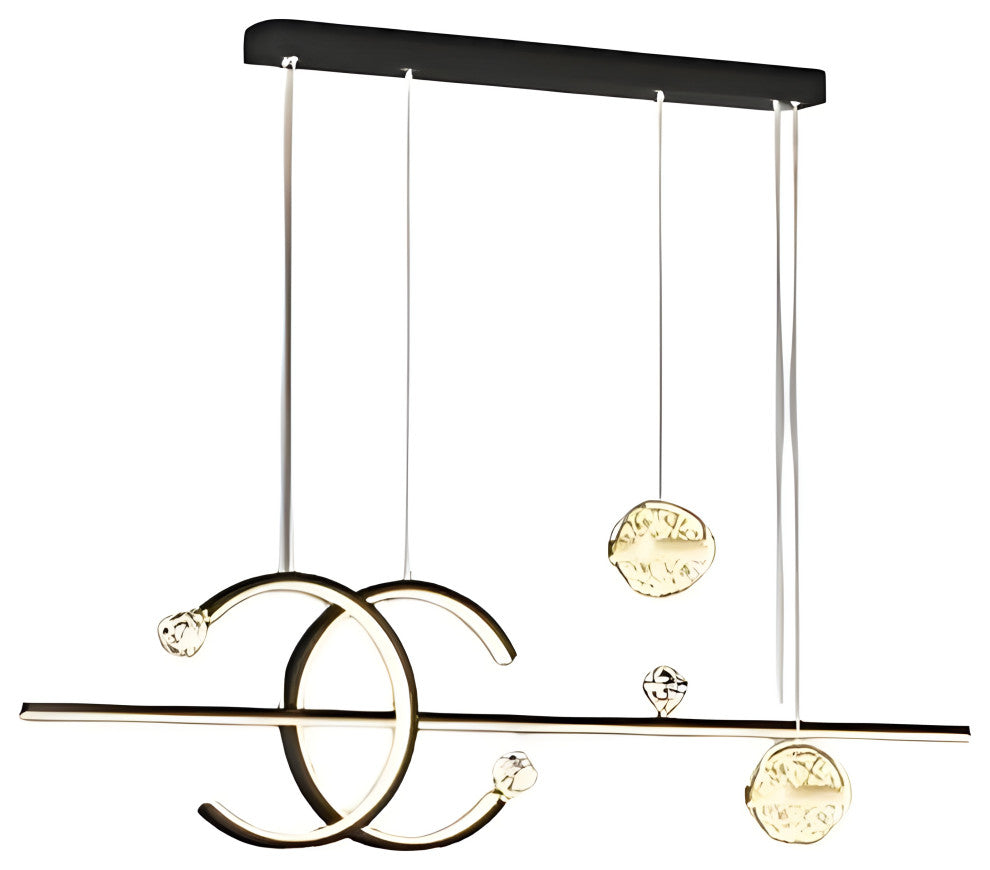 Airolo | Pendant Light In A Nordic Style For Dining Room, Golden, Trichromatic Light