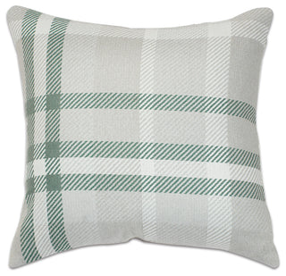 18"x18" Pacifica Accent Throw Pillow by Astella, Tartan Jade