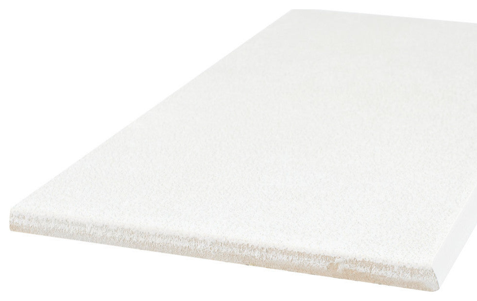 Twenties Bullnose White Ceramic Floor and Wall Trim
