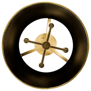 Coco 4-Lt  Semi-Flush - Matte Black/French Gold