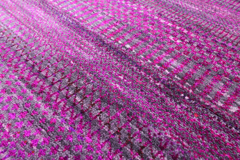 Super Savannah Gabbeh Wool and Silk Hand Knotted Rug 9' 11" X 19' 7" Q8999