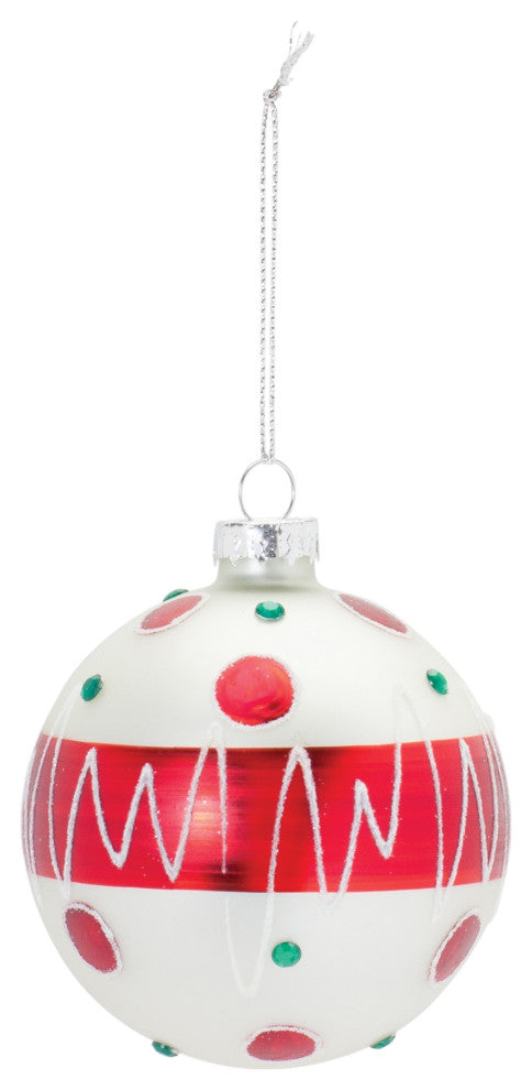 Whimsical Glass Ball Ornament, Set of 12