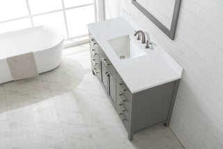 Valentino 54" Single Vanity, Gray