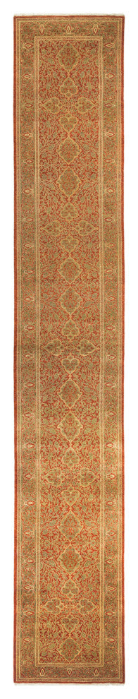 Mogul, One-of-a-Kind Hand-Knotted Runner Orange, 2'7"x15'8"