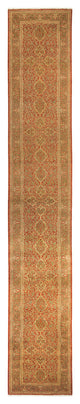 Mogul, One-of-a-Kind Hand-Knotted Runner Orange, 2'7"x15'8"