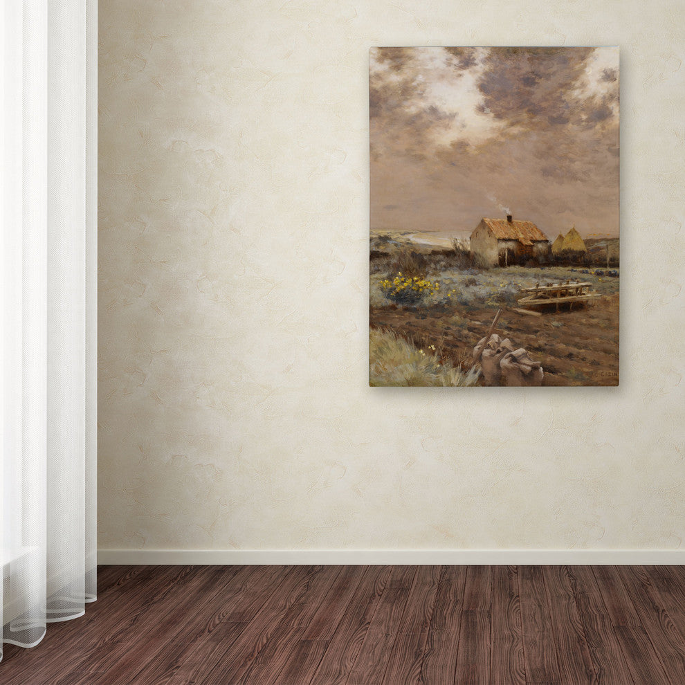 'Landscape, 1880' Canvas Art by Jean Cazin