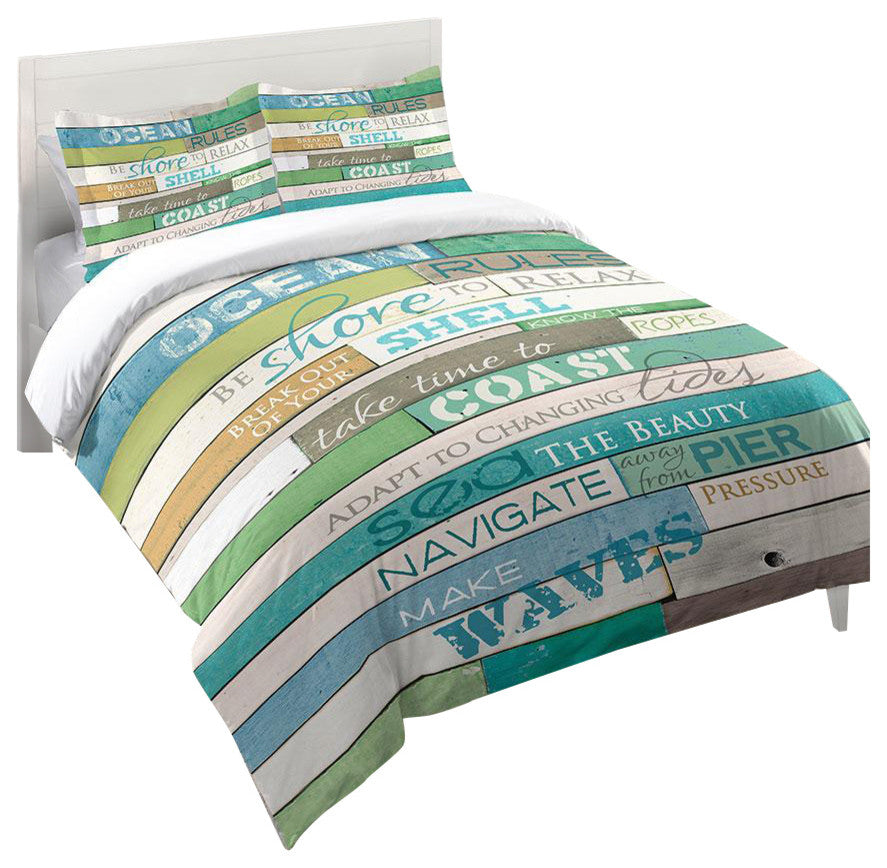 Laural Home Ocean Rules Comforter Sham