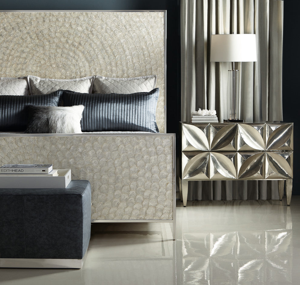 Bernhardt Interiors Helios Capiz Shell King Bed