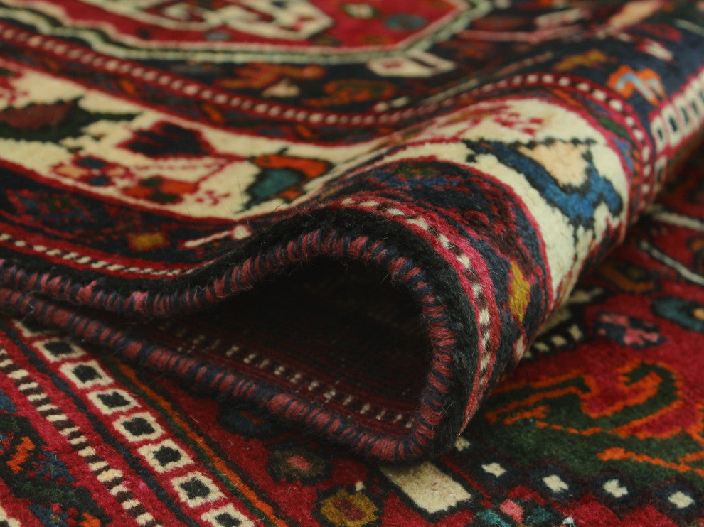 Fine Vintage Distressed Ronin Red Rug