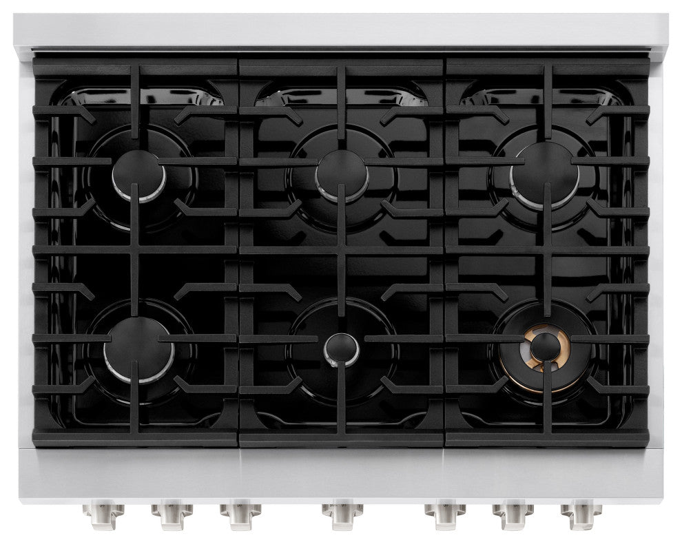 ZLINE 36 In. Freestanding Gas Range, Stainless Steel, SGR36