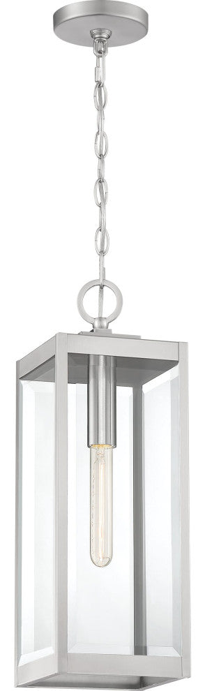 Westover 1-Light Outdoor Lantern, Stainless Steel