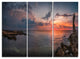 "Ancient Ruins and Beach Panorama" Metal Wall Art, 3 Panels, 36"x28"