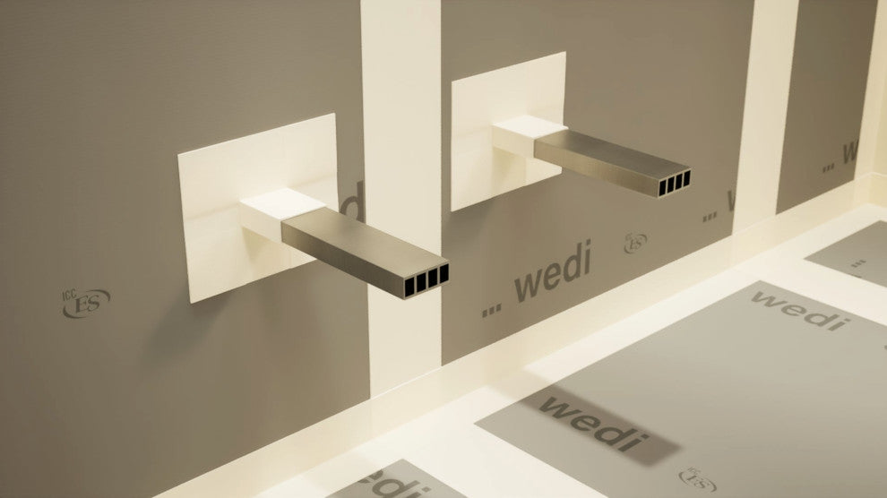 The Original™ Floating Shower Bench Kit with wedi, 12x84