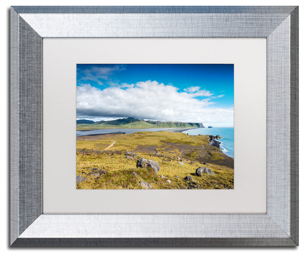 Philippe Sainte-Laudy 'Clouds Over Vik' Matted Framed Art