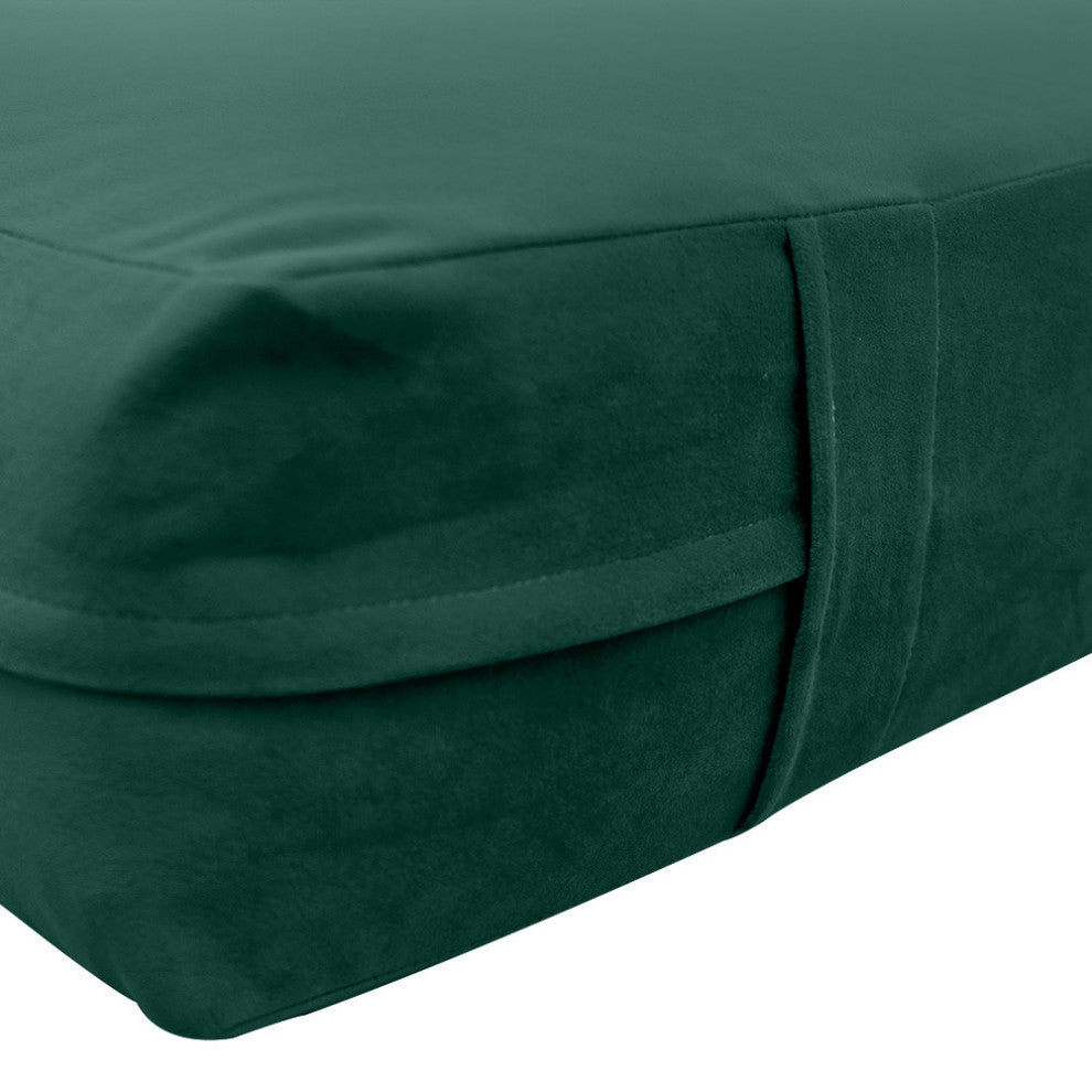 Knife Edge 8" Twin Size 75x39x8 Velvet Indoor Daybed Mattress |COVER ONLY|-AD317