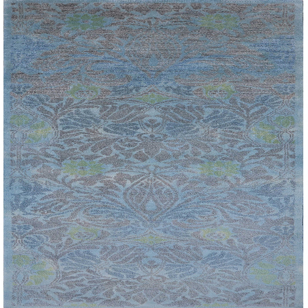 Ahgly Company Indoor Square Mid-Century Modern Area Rugs, 7' Square