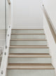 Woven Look Mixed Chevron Peel and Stick Stair Riser Strips, Sage, 48"w X 7"h, 6 Pack