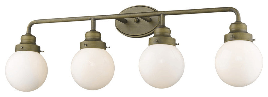 Portsmith 4-Light Raw Brass Vanity