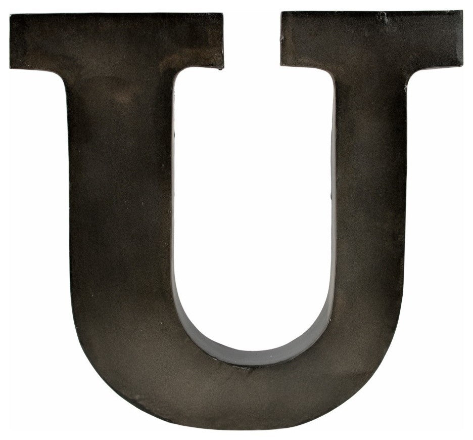 Metal Letter on Raw Metal Finish, 12"
