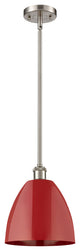 Innovations 516-1S-SN-MBD-9-RD 1 Light Pendant, Brushed Satin Nickel