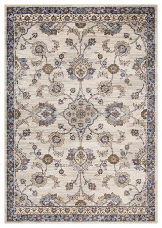 Jordan Bea Power-Loomed Polypropylene Area Rug, Ivory/Charcoal, 1'10" X 2'11"