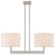 Livex Lighting Hayworth Brushed Nickel Light Linear Chandelier
