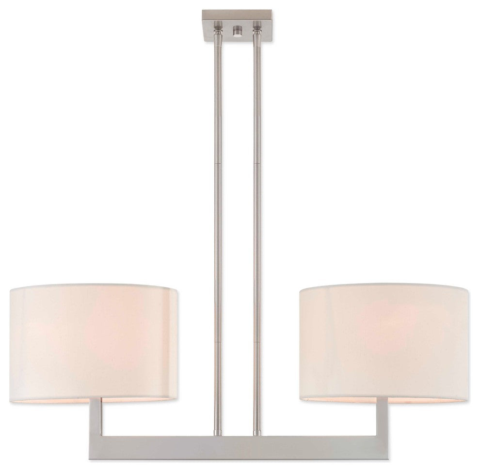 Livex Lighting Hayworth Brushed Nickel Light Linear Chandelier