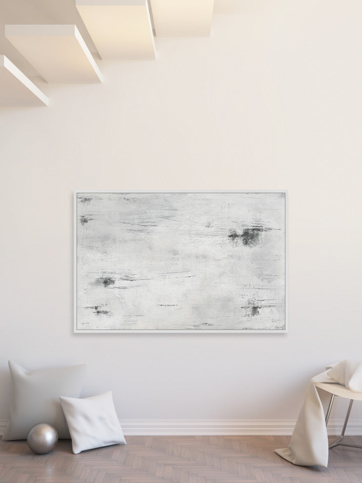 "Present Camp" Floater Framed Painting Print on Canvas