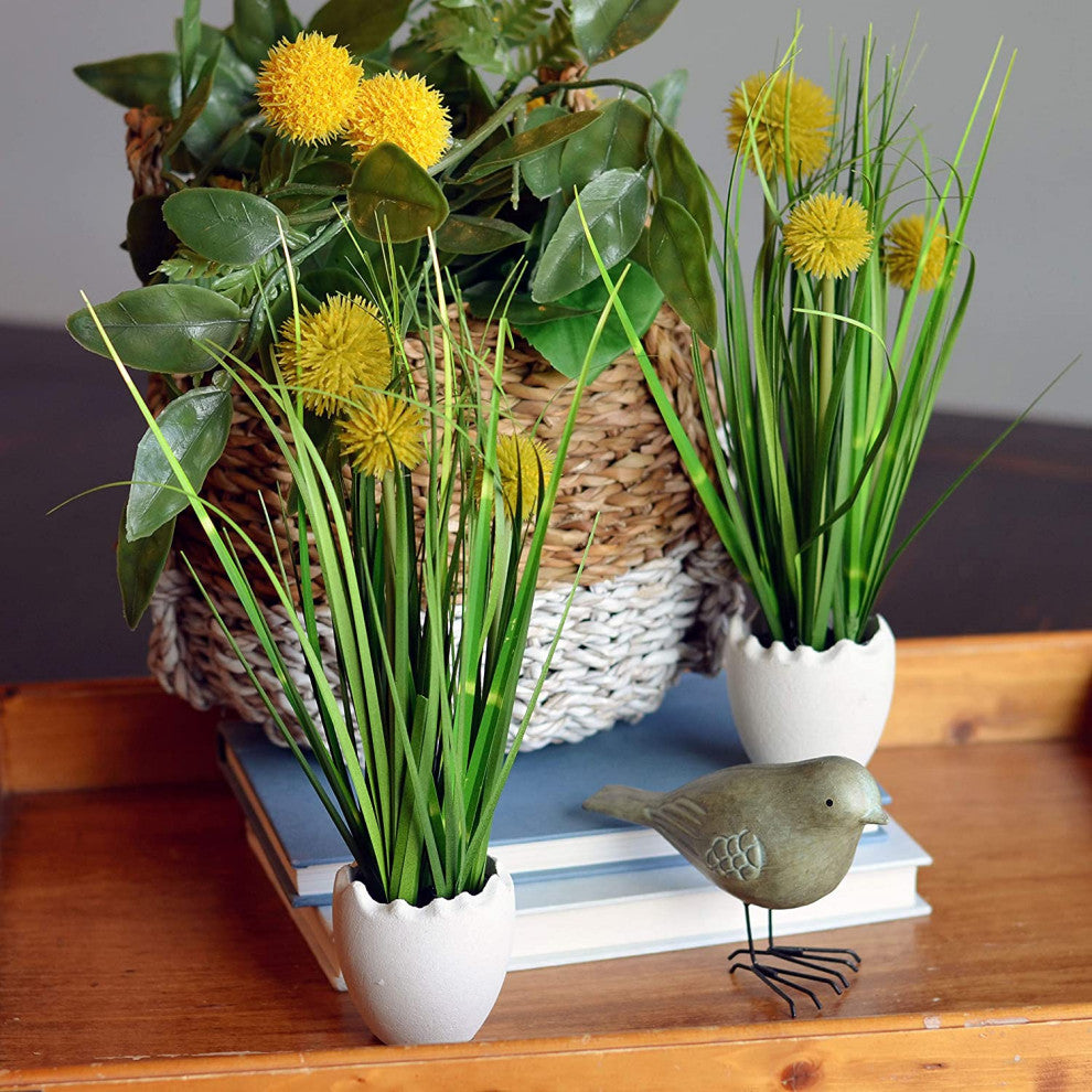 2 Piece Billy-Button Pom -pom Grass Artificial Plant