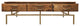 Goldbust Cocktail Table 6 Drawer on a Brass Finished Metal Stand