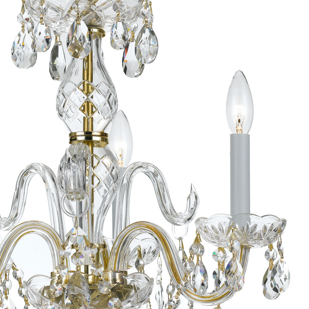 Crystorama Lighting Group 5044-CL-MWP Traditional Crystal 3 Light - Polished