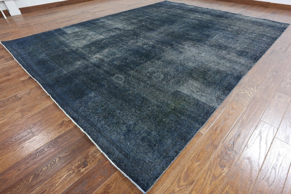 Oriental Hand Knotted Overdyed Area Rug 10'x13', W2074