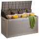 VEVOR Deck Box Indoor Outdoor Storage Box 100 Gallon Resin for Cushions Toys