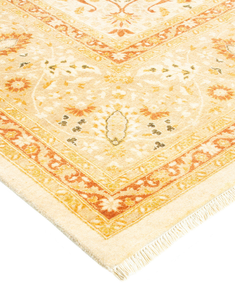 Lincoln, One-of-a-Kind Hand-Knotted Area Rug, Ivory, 8' 2"x10' 5"